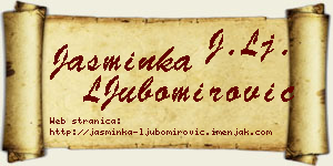 Jasminka LJubomirović vizit kartica
